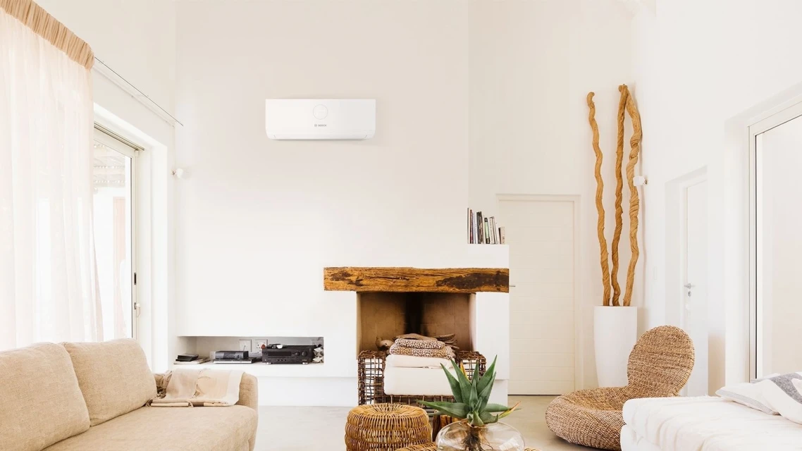 Airco in moderne woonkamer — HanVos Airco